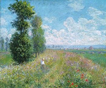 Claude Monet Monet Meadow-with-Poplars-Homepage France oil painting art